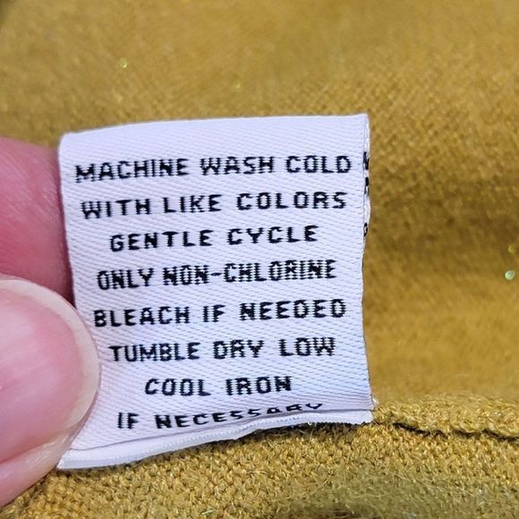 525 Revolve Hooded Sweater Women S Long Bishop Sleeves Thumb Holes Metallic Gold - Picture 8 of 10